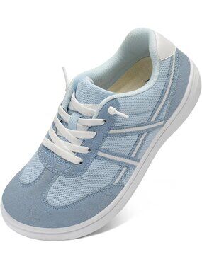 Women's Blue Mesh Casual Barefoot Slip-On Breathable Walking Travel Sneakers